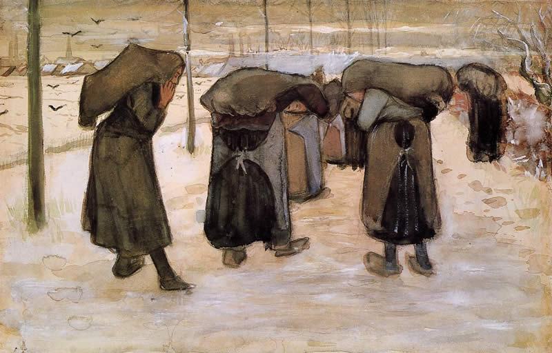 Vincent van Gogh Women Miners Carrying Coal